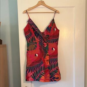 Farm rio parrot print dress